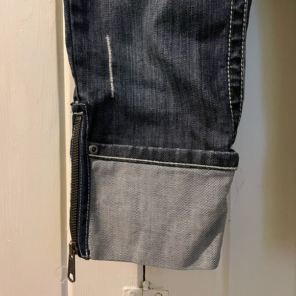 Harley-Davidson y2k(2011) cropped jeans size 4 EUC - Picture 2 of 9